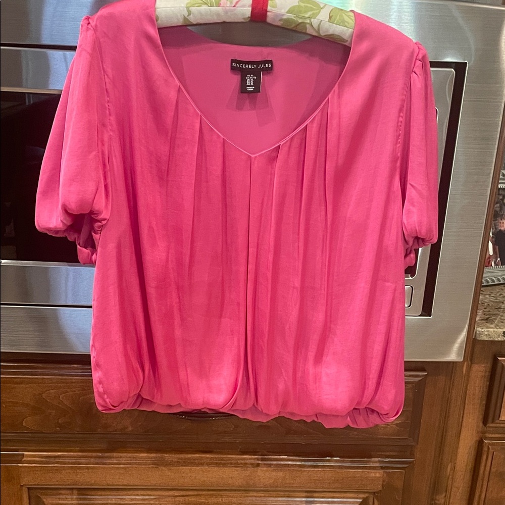Sincerely Jules Vivid Pink Blouse